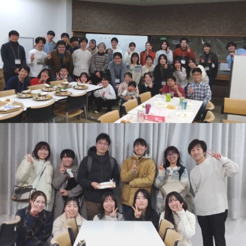 薬学部の塚本・人羅研究室と合同で忘年会を楽しみました。